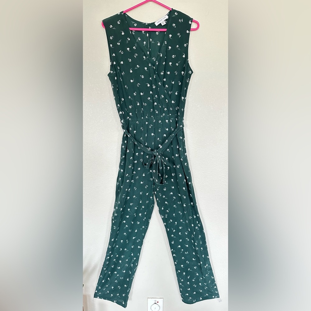 Amour Vert Silk Floral Jumpsuit - Size M